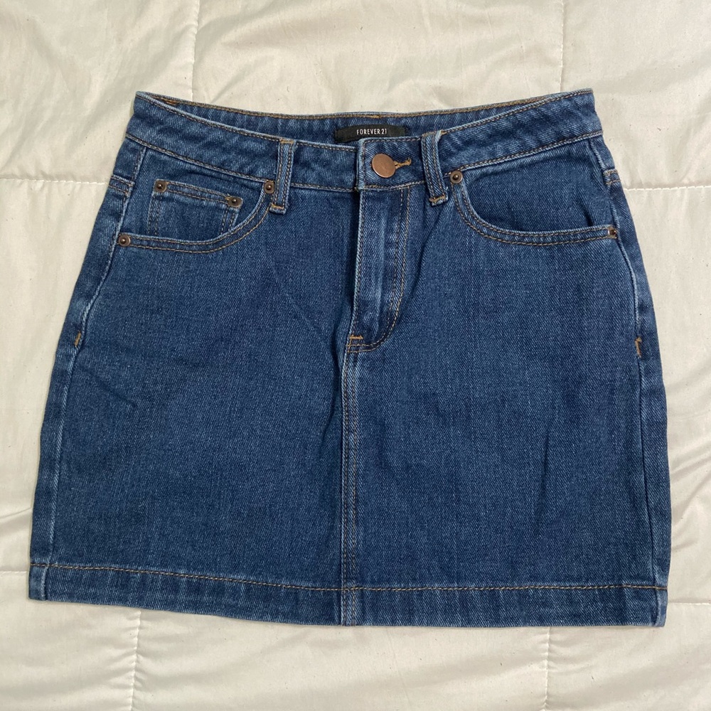 Forever 21 Jean Mini Skirt